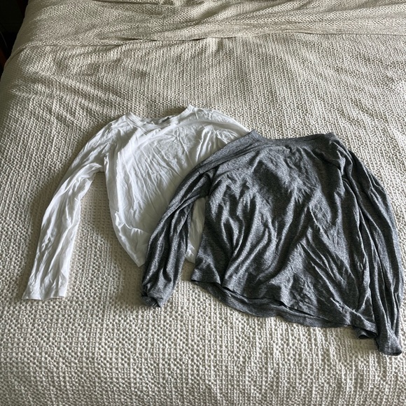 Madewell and Rivet and thread long sleeve tee shirt lot gray S - Picture 2 of 2